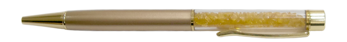 天然石ボールペン ハーバリウムのように、天然石のさざれ石を詰め込んだ「パワーストーン」のボールペンです。Gemstone Ballpoint pen